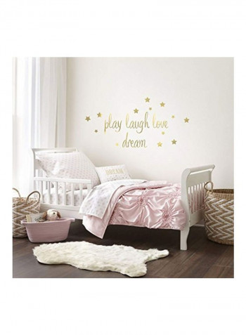 5-Piece Printed Crib Bedding Set