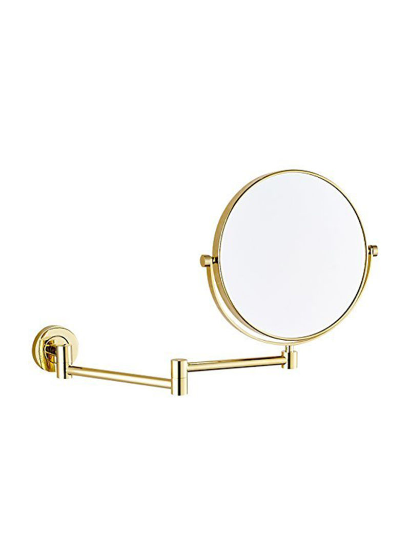 Two-Sided Swivel Wall Mounted Vanity Mirror Gold 8inch