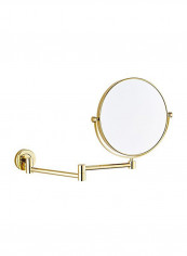 Two-Sided Swivel Wall Mounted Vanity Mirror Gold 8inch