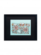 Flower Monsters Framed Wall Art Multicolour 16 x 20inch