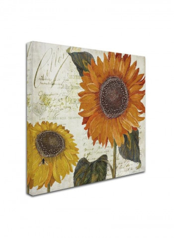 Sundresses I Wooden Framed Wall Art Yellow/Red 11 x 11inch