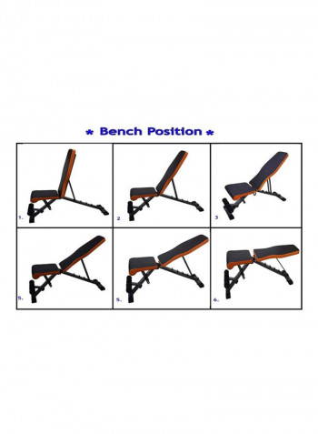 Multi-Function Adjustable Bench 127x109x213cm