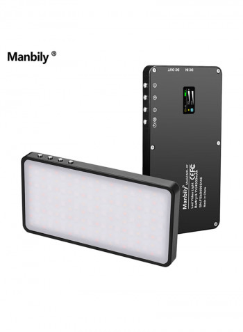 Portable RGB LED Video Light Panel Black/White