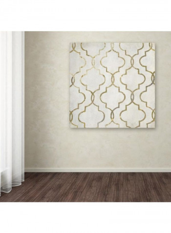 Paris Apartment Iii Framed Wall Art Grey/Gold 11 x 11inch