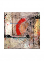 Victory V Canvas Wall Art Multicolour 24 x 24inch