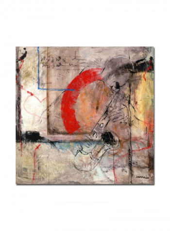 Victory V Canvas Wall Art Multicolour 24 x 24inch