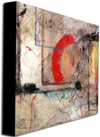 Victory V Canvas Wall Art Multicolour 24 x 24inch