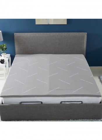 Innate Charcoal Infused Mattress Topper Combination Grey 200x180cm
