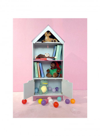Super Girl Bookcase Pink/White 30x116x51cm
