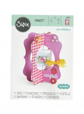 11-Piece Thinlits Lori Whitlock Dies Set Pink/White/Yellow reviews 11-Piece Thinlits Lori Whitlock Dies Set Pink/White/Yellow