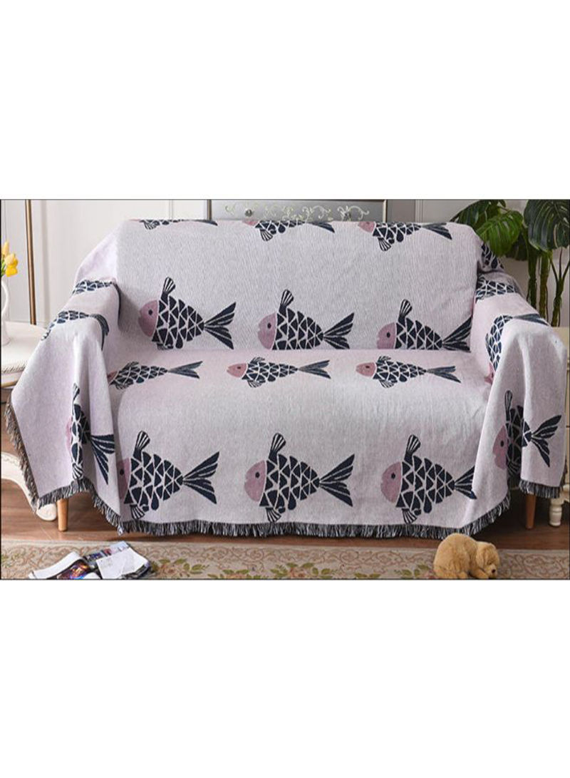 Nordic Style Sofa Slipcover Black/Pink