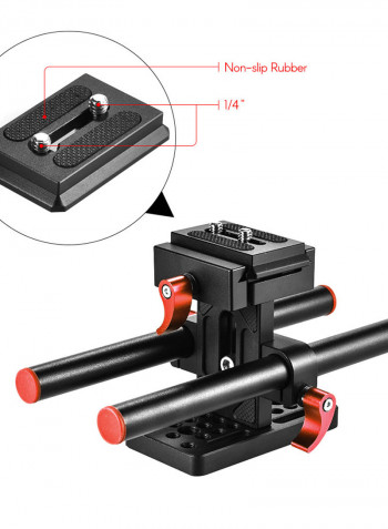 Aluminum Alloy Video Camera Cage Kit Black
