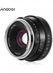 Large Aperture Mirror Camera Lens Black