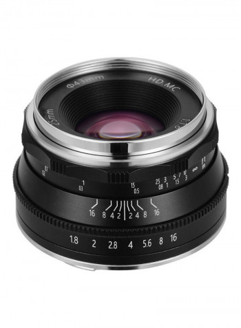 Large Aperture Mirror Camera Lens Black
