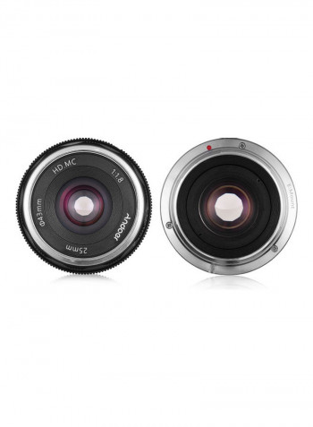Large Aperture Mirror Camera Lens Black