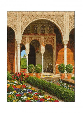The Palace Garden Cross Stitch Kit Multicolour