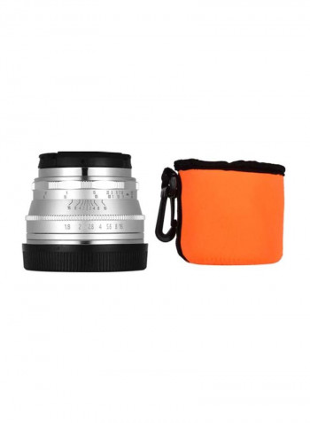 F1.8 Manual Focus Lens Large Aperture 5.5x3.8cm Silver/Black