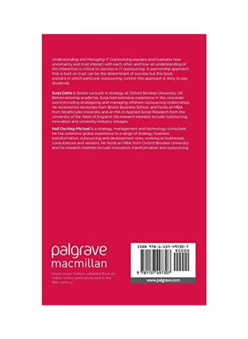 Understanding And Managing IT Outsourcing : A Partnership Approach Hardcover