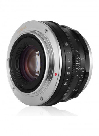 F1.8 Manual Focus Lens Large Aperture 10.5x8x8.5cm Black/Silver/White