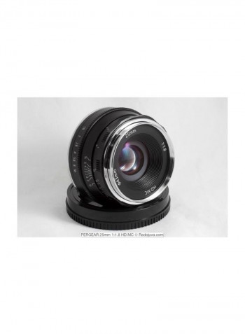 F1.8 Manual Focus Lens Large Aperture 10.5x8x8.5cm Black/Silver/White