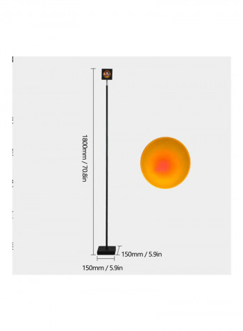 LED Sunset Projector Home Night Light Yellow