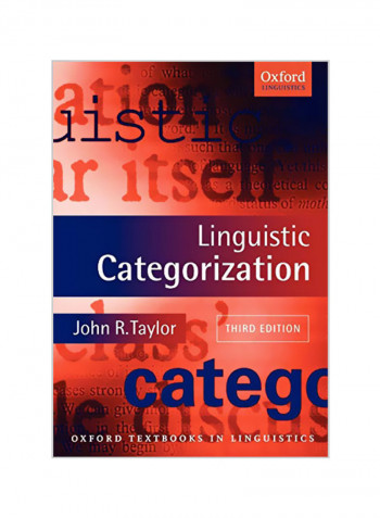 Linguistic Categorization Paperback