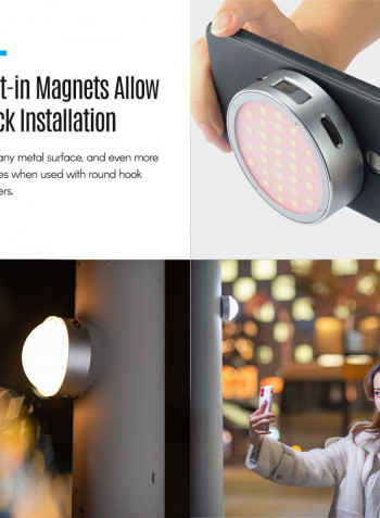 R1 RGB Mini Creative LED Fill Light Silver