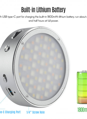 R1 RGB Mini Creative LED Fill Light Silver