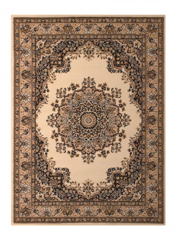 Dallas Floral Kirman Rug Brwon/Beige 60.96 x 91.44centimeter