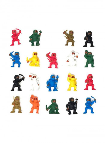 20-Piece Ninja Figure Set