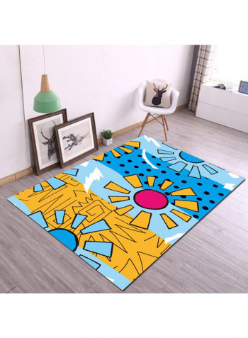 Modern Simple Print Non-Slip Area Rug Multicolour 80x160centimeter