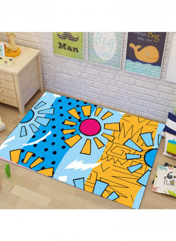 Modern Simple Print Non-Slip Area Rug Multicolour 80x160centimeter