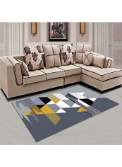 Triangle Patching Soft Area Rug Multicolour 80x160centimeter