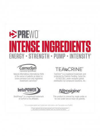 Pre-Wo Dietary Supplement - - Sweet Cherry Lime