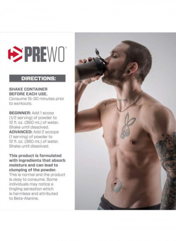 Pre-Wo Dietary Supplement - - Sweet Cherry Lime