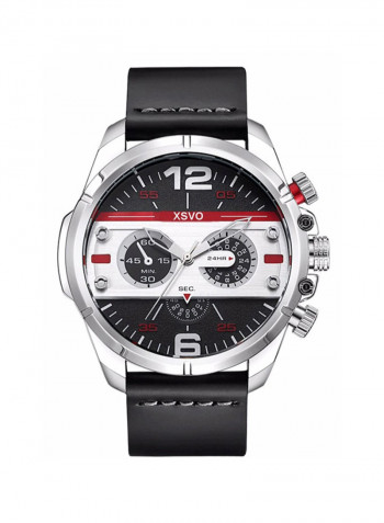 Men's Casual PU Leather Quartz Analog Watch NNSB03703170