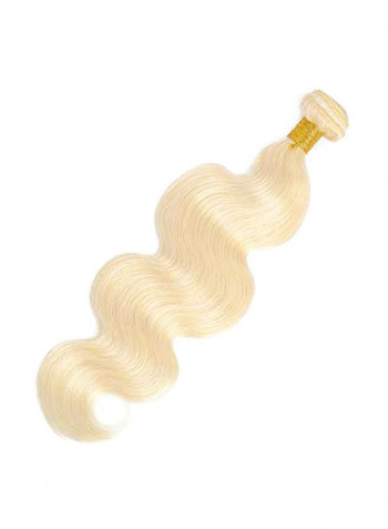 Wavy Hair Extension Bundle Platinum Blonde 20inch