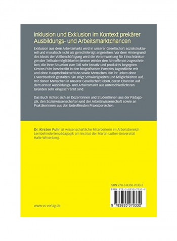 Inklusion Und Exklusion Im Kontext Prek Rer Ausbildungs- Und Arbeitsmarktchancen Paperback