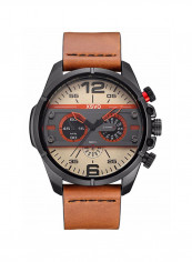Men's Casual PU Leather Quartz Analog Watch NNSB03703169