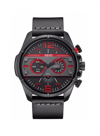 Men's Casual PU Leather Quartz Analog Watch NNSB03703171