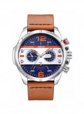Men's Casual PU Leather Quartz Analog Watch NNSB03703174