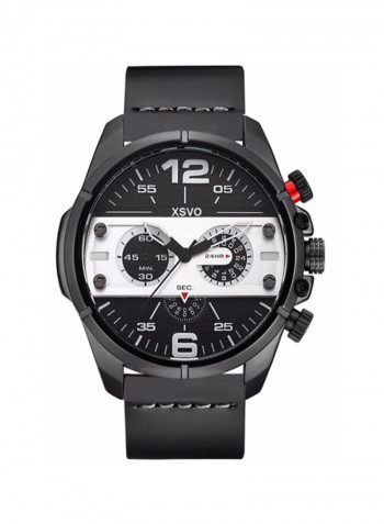 Men's Casual PU Leather Quartz Analog Watch NNSB03703175