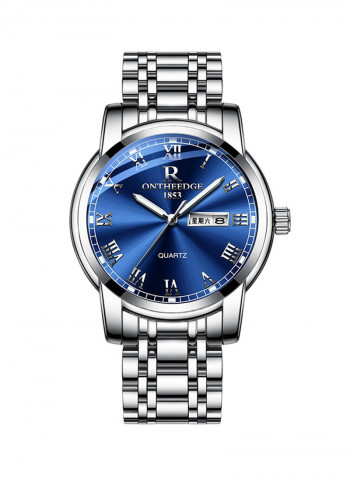 Men's Waterproof Stainless Steel Date Display Analog Watch NNSB03708240