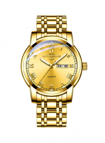 Men's Waterproof Stainless Steel Date Display Analog Watch NNSB03708242