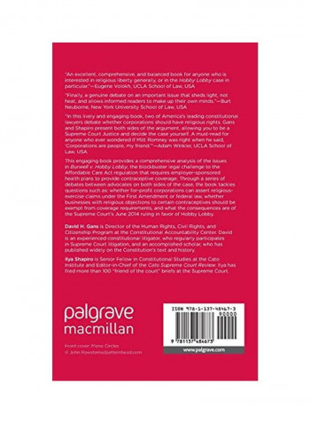 Religious Liberties For Corporations?: Hobby Lobby, The Affordable Care Act, And The Constitution Hardcover