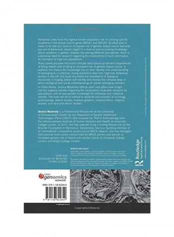 Risky Genes: Genetics, Breast Cancer And Jewish Identity Paperback
