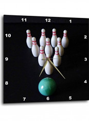 Love Bowling Wall Clock Multicolour 15x15inch