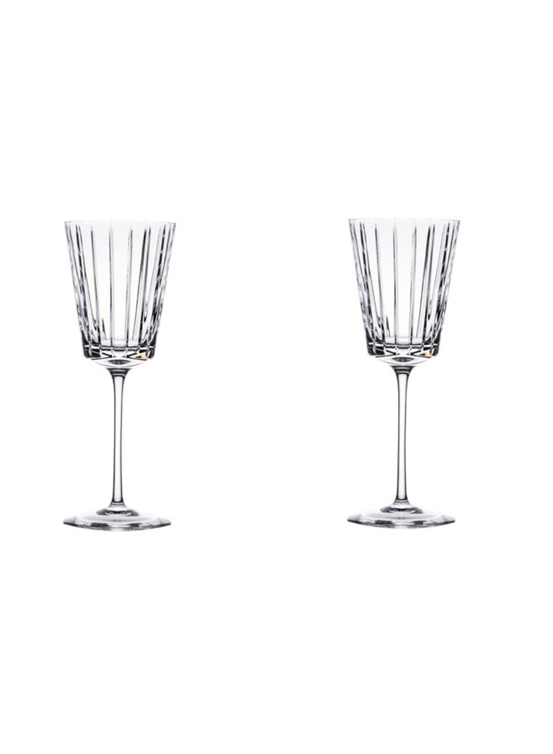 2-Piece Avenue Goblet Glass Set Clear 240x90millimeter