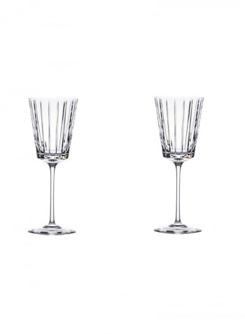 2-Piece Avenue Goblet Glass Set Clear 240x90millimeter