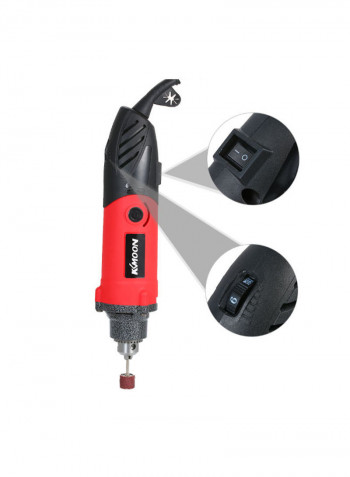 6-Speed Professional Electric Grinder Set Red 26 x 6centimeter